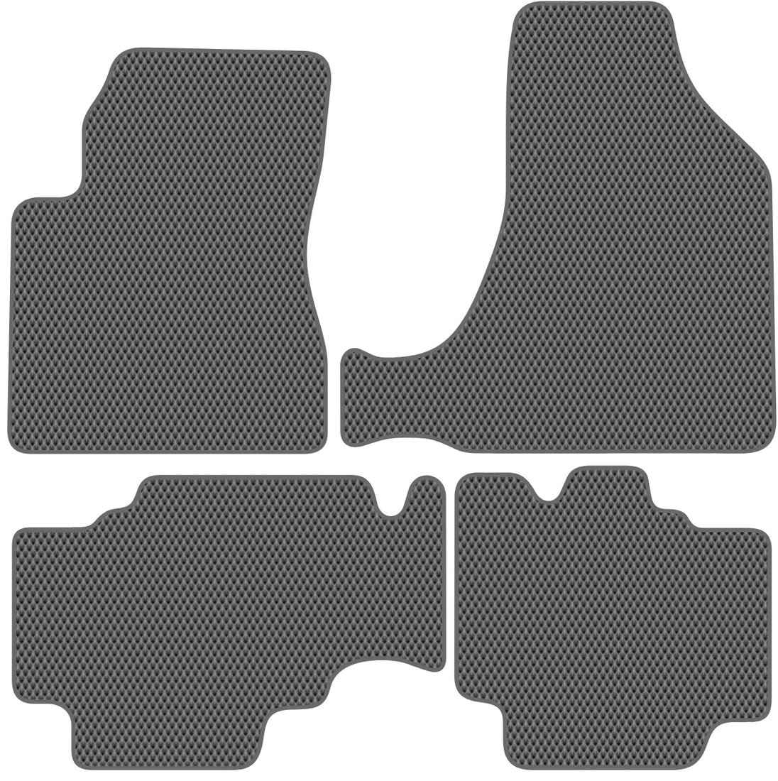 

Комплект ковриков для авто Alicosta Hyundai Tucson I (suv / JM) 2004 - 2009 (серый, ромб)