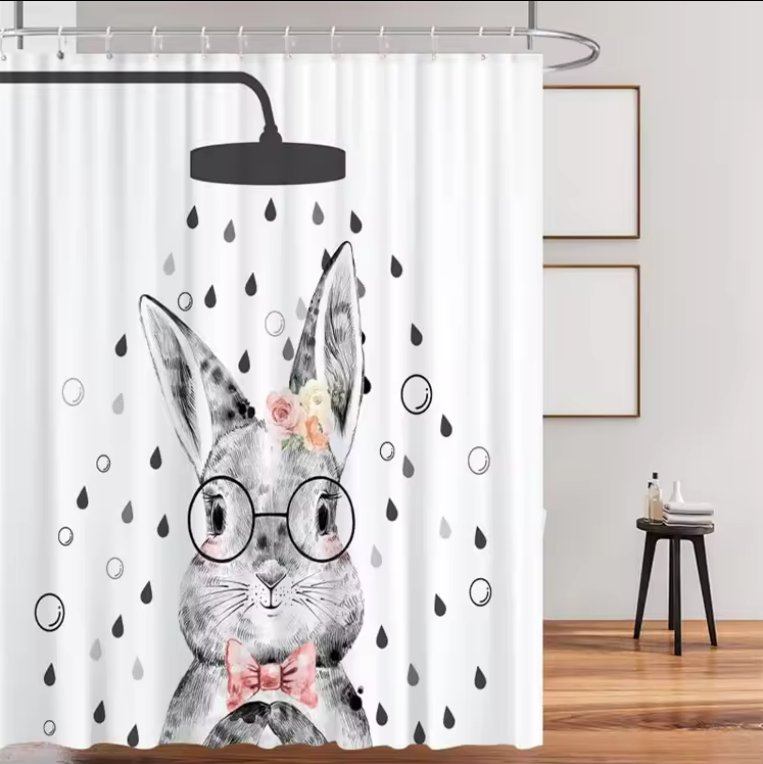 

Шторка-занавеска для ванны Illu 180x180 LH2431947 (кролик Роджер)