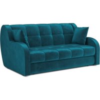 Диван Мебель-АРС Аккордеон Барон НПБ 120x200 (бархат синий/зеленый Star Velvet 43 Black Green)