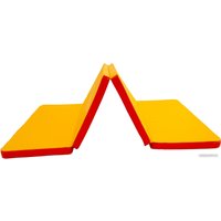 Cпортивный мат Формула здоровья 4 сложения 2x1x0.08м (красный/желтый)