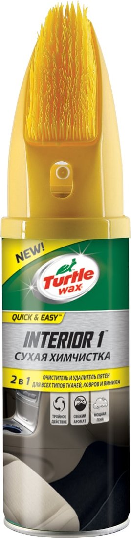 

Turtle Wax Очиститель Interior 1 со встроенной щеткой 400 мл 53011