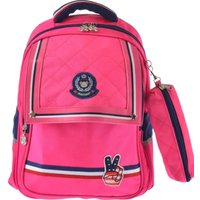 Школьный рюкзак Sun Eight SE-2696 (ярко-розовый/темно-синий)