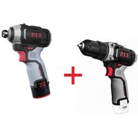  P.I.T. PBM12K-10A+PSD12K-120A/2 (шуруповерт, винтоверт, 2 АКБ)