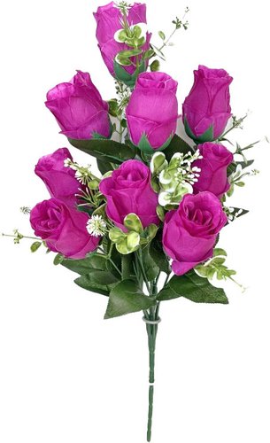 Искусственный букет KlrBy Розы с добавками СН16сирень