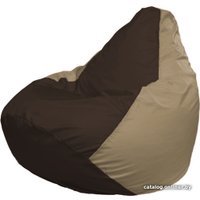 Кресло-мешок Flagman Груша Макси Г2.1-330 (бежевый темный/коричневый)