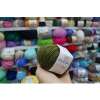 Пряжа для вязания Gazzal Baby Wool XL 840 50 г 100 м (хаки)