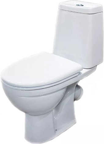 Унитаз напольный Sanita Марс WC.CC/Mars/2-DM.Rim/WHT.G/S1 (с сиденьем)