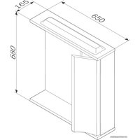  AM.PM Шкаф с зеркалом Like [M80MPR0651WG]