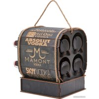 Подарочный набор Экспедиция Бочка - Бар для крепких напитков (синий)