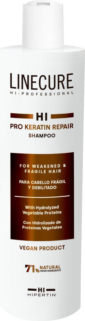 

Шампунь Hipertin Linecure Pro Keratin Repair Shampoo Для сухих и вьющихся волос 300 мл