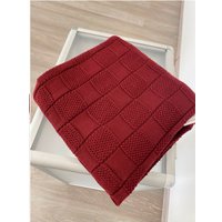 Плед Алеся 9786 190х135 см (бордо)