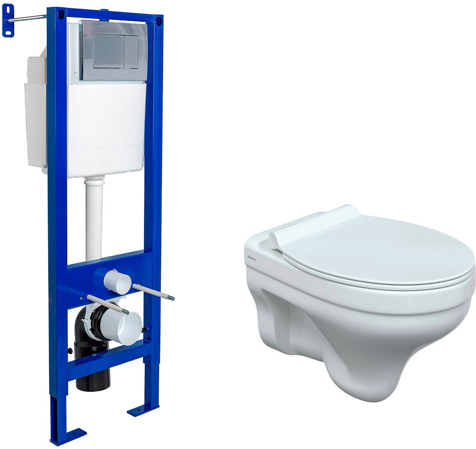 

Унитаз подвесной Berges Wasserhaus Albit S + Top Slim SO + Atom 410 043315