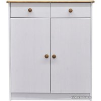 Комод Диприз Ром 2 двери 2 ящика Д 1349.1 (белый воск/антик)