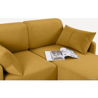 Угловой диван Divan Льери Мини Velvet Yellow 240326 (желтый)