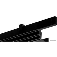 Карниз для штор Lm Decor Флэт профиль Лайн Кросс (черный матовый, 2.4м, 3 ряда)
