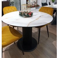 Кухонный стол Элементика Византия 1000 (аурум/черный/черный) в Солигорске