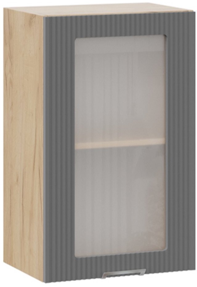 

Шкаф навесной Трия Кимберли 1В45С (дуб крафт золотой/титан)