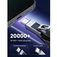 Кабель Ugreen L512 45064 USB Type-C - USB Type-C (2 м, черный)