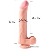 Фаллоимитатор Pipedream King Cock Plus Triple Density 33 см PD5723-21