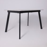 Кухонный стол Lepremo AV 1209/1 МДФ раздвижной 1200-1600x800 (Ароза светлая/черный)