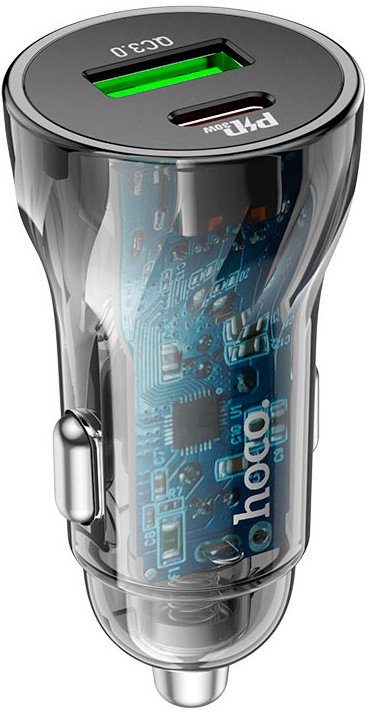 Автомобильное зарядное Hoco Z47A (черный)