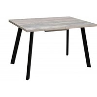 Кухонный стол СоюзРегионПоставка Борг 120х80 (муар черный/бетон пайн)