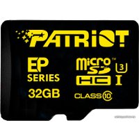 Карта памяти Patriot microSDHC EP Series (Class 10) 32GB [PEF32GEMCSHC10]