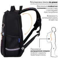Школьный рюкзак BRAUBERG Light. Neon Drift 272027