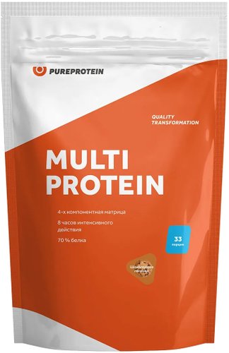 Протеин сывороточный (изолят) Pureprotein Multi Protein (1000 г, мокачино)