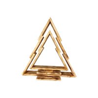 Елочка настольная Четыре Солнца S+L деревянные (обожженный)