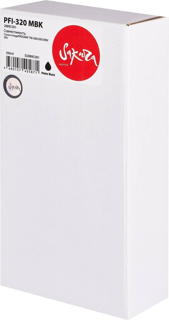

Картридж Sakura Printing SI2889C001 (аналог Canon PFI-320 MBK)