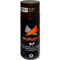 Грунт-эмаль Monarca По ржавчине 3 в 1 RAL 8017 0.52 л (шоколадно-коричневый)