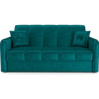 Диван Мебель-АРС Аккордеон Свег НПБ 155x200 (бархат сине-зеленый Star Velvet 43 Black Green)