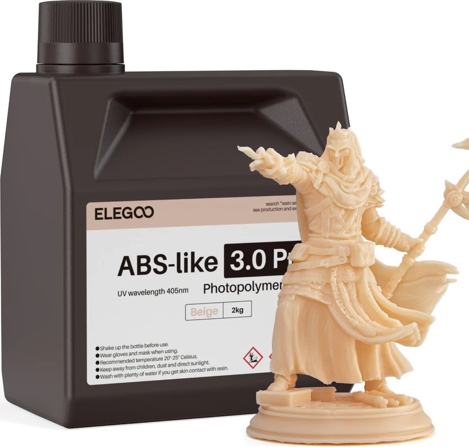 

Фотополимер Elegoo ABSlike V3.0 Pro 2кг (бежевый)