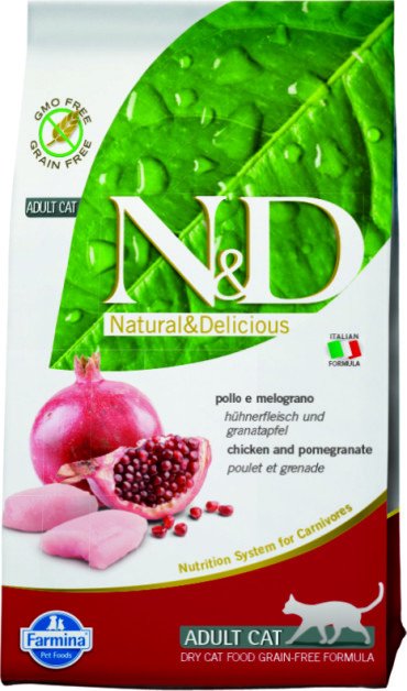 

Сухой корм для кошек Farmina N&D Grain Free Cat Chicken & Pomegranate Adult 1.5 кг