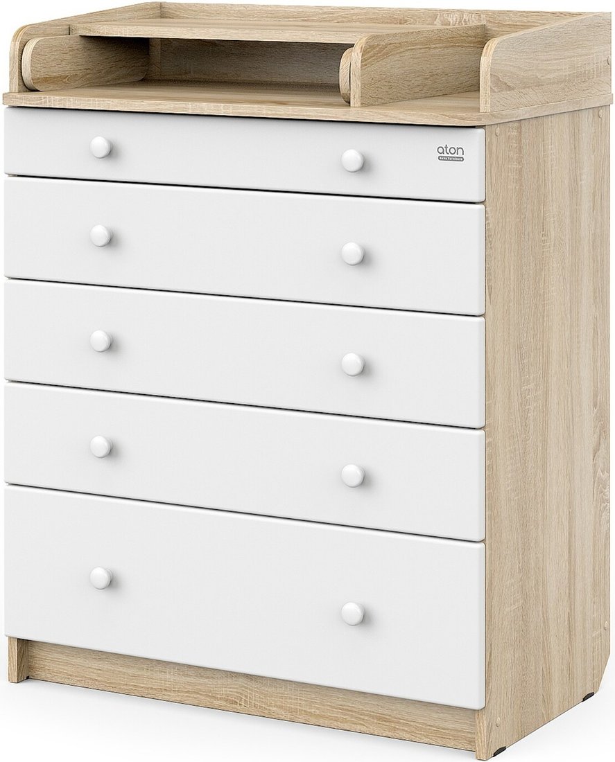 

Детский комод Атон Мебель Maks ЛДСП 800/5 с органайзером (дуб сонома/белый)