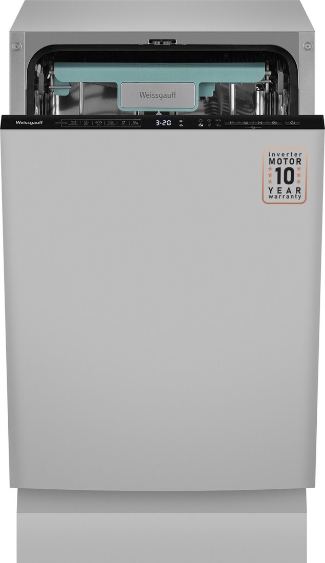 Встраиваемая посудомоечная машина Weissgauff BDW 4535 D Inverter AutoOpen Timer Floor