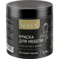 Краска Solex Для мебели 0.75 кг (черный матовый)