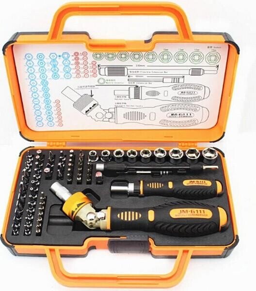 

Набор отвертка с битами и головками Jakemy JM-6111