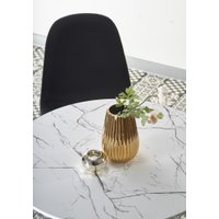 Кухонный стол Halmar Denver 80 (белый мрамор/белый)