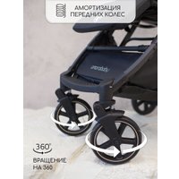 Коляска прогулочная «книга» Amarobaby Airy (черный)