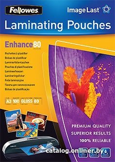 Пленка для ламинирования Fellowes Glossy Polyester Pouches А3, 80 мкм, 100 л