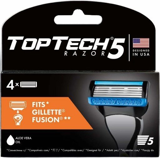

Сменные кассеты для бритья TopTech Razor 5 (4 шт)