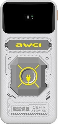 Внешний аккумулятор Awei P77K 10000mAh (белый)