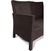 Скамейка ВПМ Ротанг 2-х местный 6199037 (темно-коричневый)