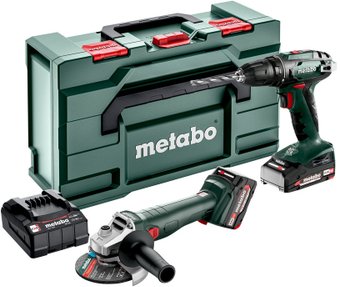Metabo Combo Set 2.4.3 18 V 685204500 (шуруповерт, болгарка, 2 АКБ, кейс)