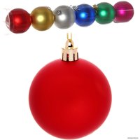 Елочная игрушка Серпантин Матовый шар 6 см 6 шт (микс цветов) 183-891