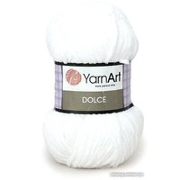 Пряжа для вязания Yarnart Dolce 100% микрополиэстер 741 100 г (120 м, белоснежный)