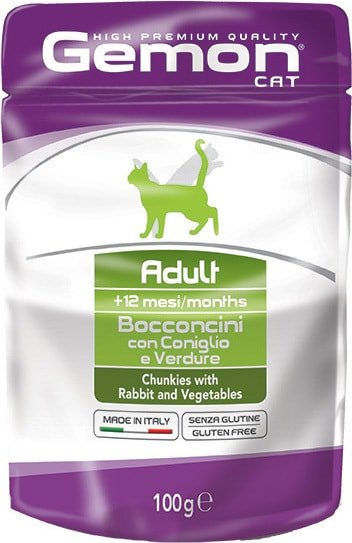 

Пресервы Gemon Chunkies Adult Rabbit and Vegetables 100 г