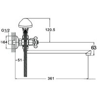 Смеситель G.Lauf QMT7-B722